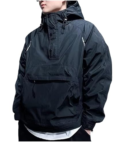 Ben Davis Men Jackets Hooded Front Zipper Fleece Lining Jacket